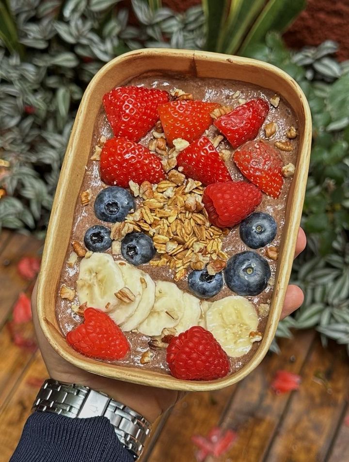 Avena de Cacao con Frutos Rojos
